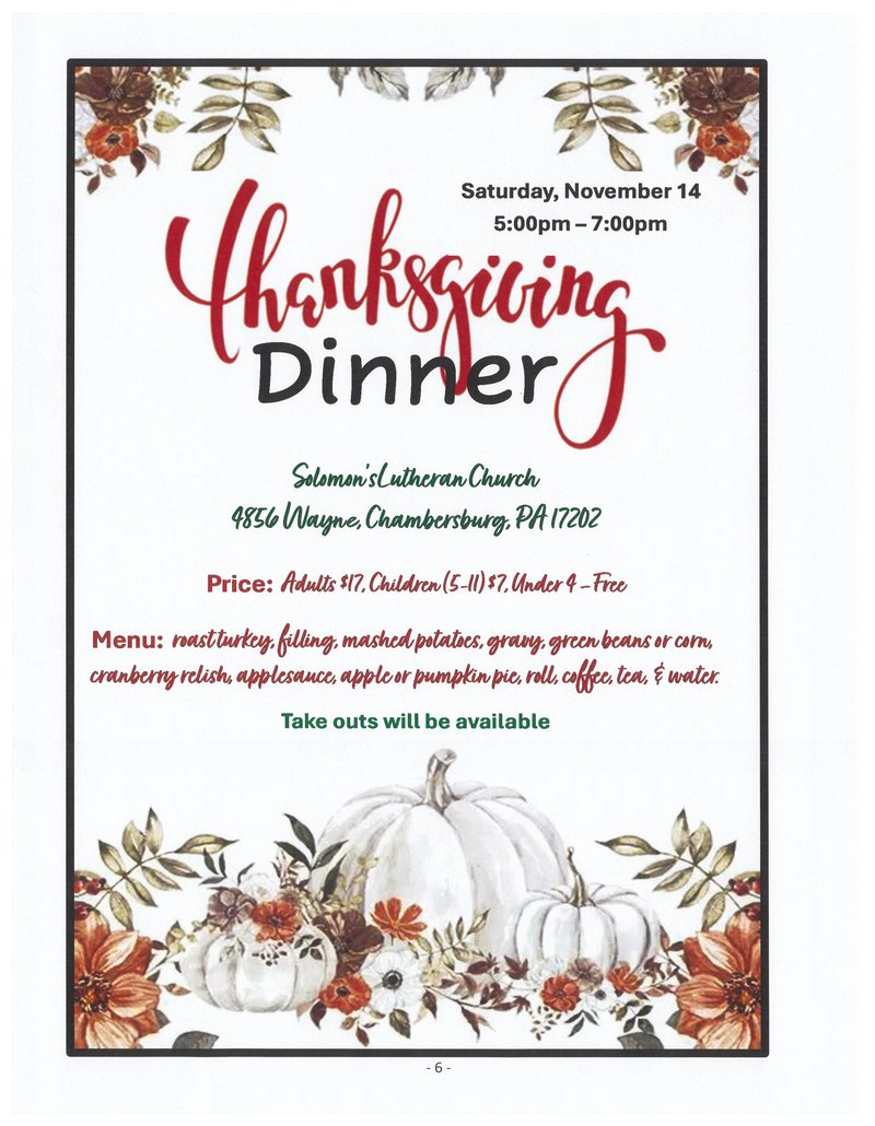 Thanksgiving Dinner 2026